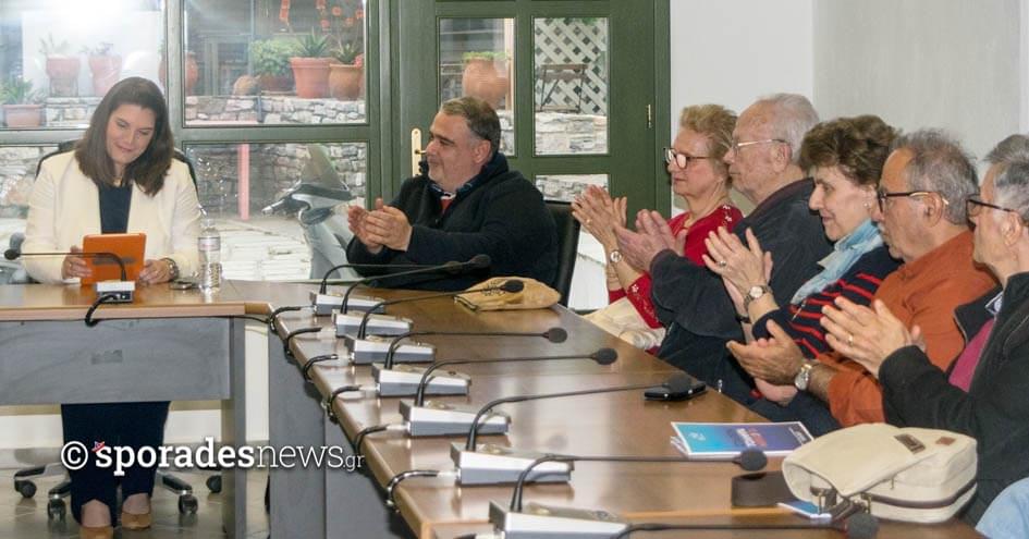 Η ομιλία στη Σκόπελο της υποψήφιας με τη Νέα Δημοκρατία Ουρανίας Καθηνιώτη